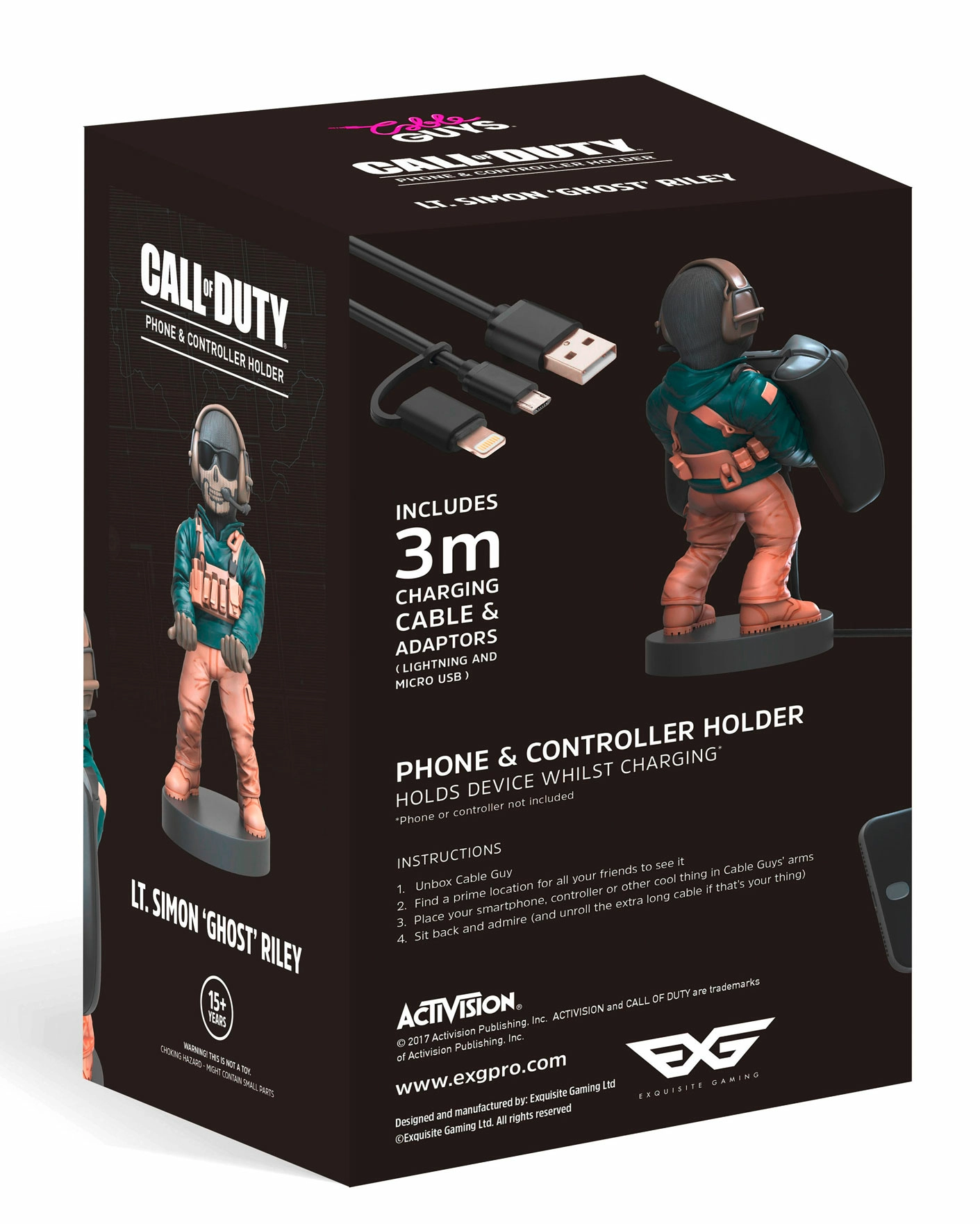 Cable Guys Call Of Duty MWII - Lt. Simon Ghost Riley - Image 6