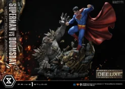 Dc Comics Statuette 1/3 Superman Vs. Doomsday By Jason Fabok Deluxe Bonus Version 95 Cm