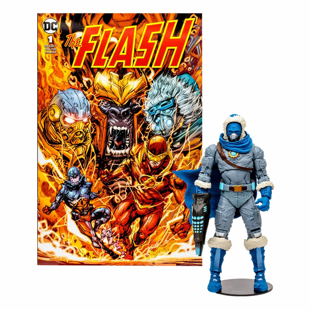 Dc Direct Figurine Et Comic Book Page Punchers Captain Cold (the Flash Comic) 18 Cm