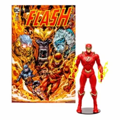 Dc Direct Figurine Et Comic Book Page Punchers The Flash Barry Allen (the Flash Comic) 18 Cm