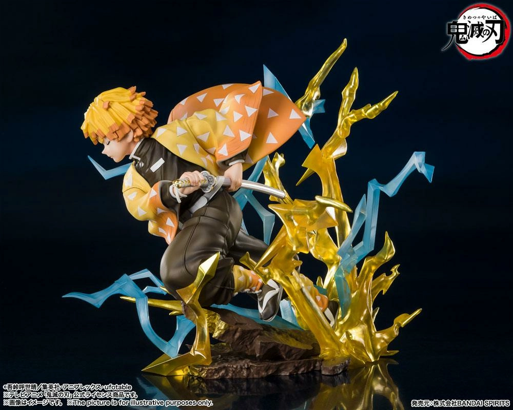 Demon Slayer Statuette PVC FiguartsZERO Zenitsu Agatsuma Thunderclap And Flash 15 Cm - Image 3