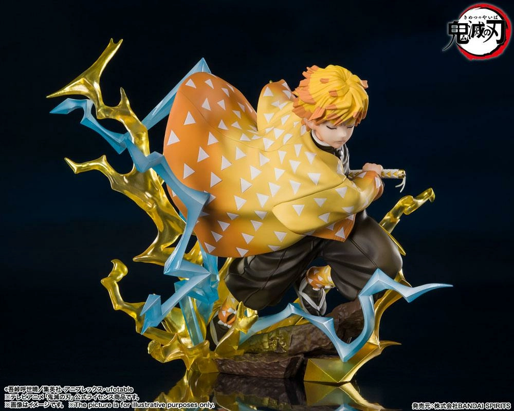 Demon Slayer Statuette PVC FiguartsZERO Zenitsu Agatsuma Thunderclap And Flash 15 Cm - Image 5