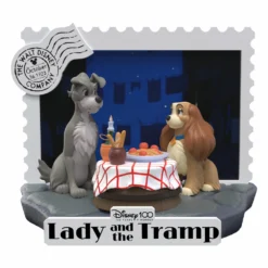 BEAST KINGDOM Disney 100th Anniversary D-stage Pvc Diorama Lady And The Tramp 12 Cm