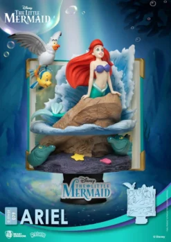 BEAST KINGDOM Disney Diorama Pvc D-stage Story Book Series Ariel New Version 15 Cm