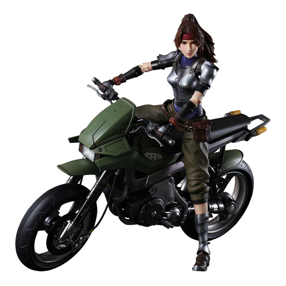 Square Enix Final Fantasy Vii Remake Play Arts Kai Figurine Et Véhicule Jessie & Bike