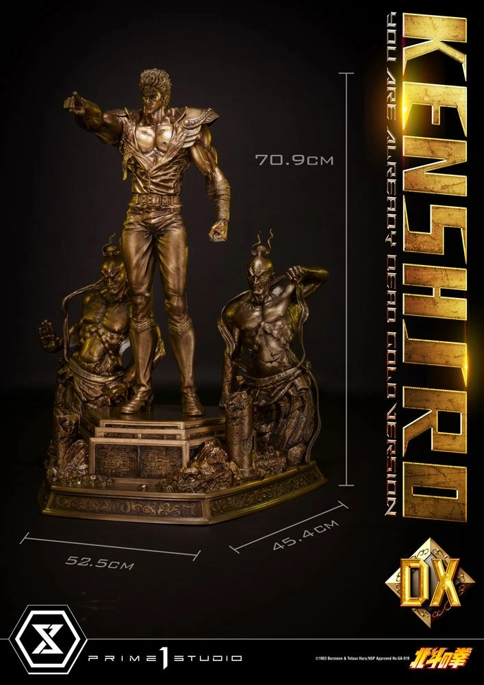 Fist Of The North Star Statuette 1/4 Kenshiro You Are Already Dead Deluxe Gold Version 71 Cm - Image 2