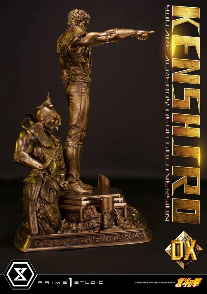Fist Of The North Star Statuette 1/4 Kenshiro You Are Already Dead Deluxe Gold Version 71 Cm - Image 3