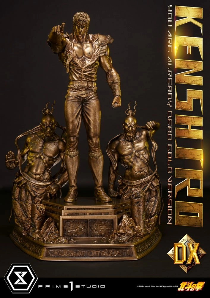 Fist Of The North Star Statuette 1/4 Kenshiro You Are Already Dead Deluxe Gold Version 71 Cm