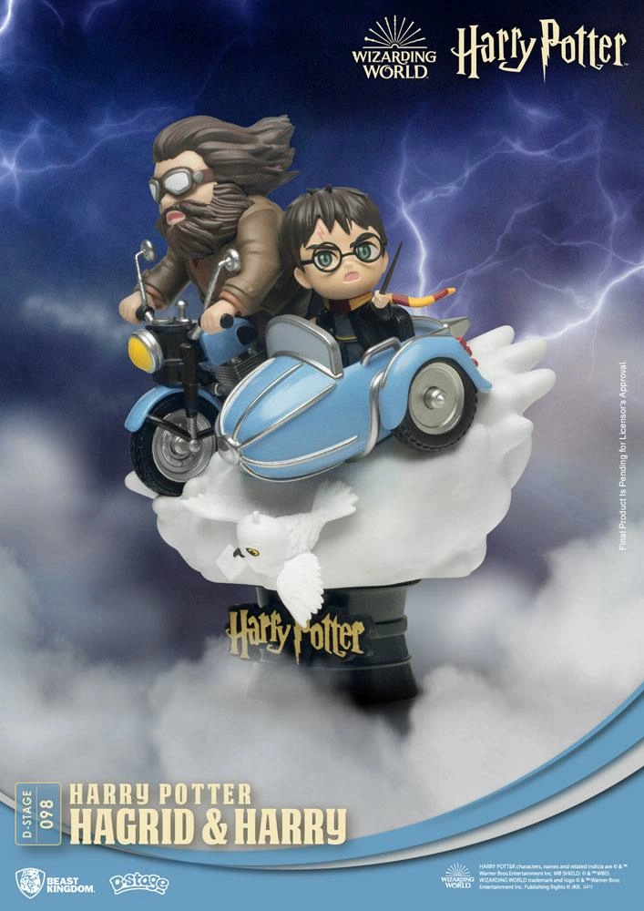 BEAST KINGDOM Harry Potter Diorama Pvc D-stage Hagrid & Harry New Version 15 Cm