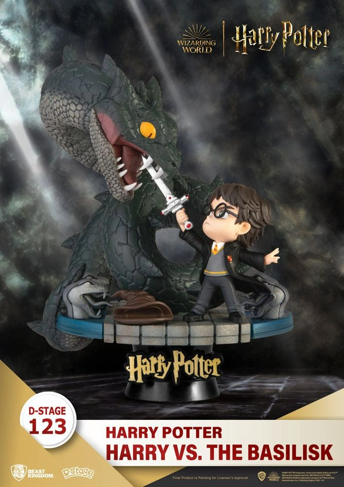 BEAST KINGDOM Harry Potter Diorama Pvc D-stage Harry Vs. The Basilisk 16 Cmv