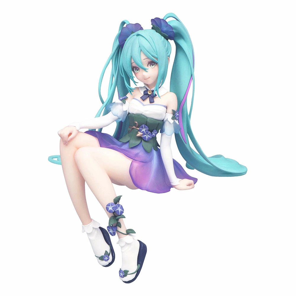 Hatsune Miku Statuette Pvc Noodle Stopper Miku Flower Fairy Morning Glory 14 Cm
