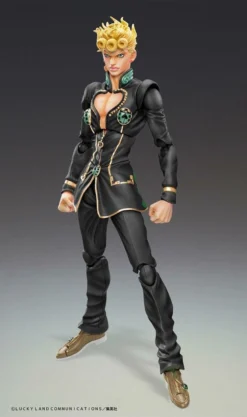 Jojo's Bizarre Adventure Part5 Figurine Super Action Chozokado (giorno Giovanna Ver. Black) 15 Cm