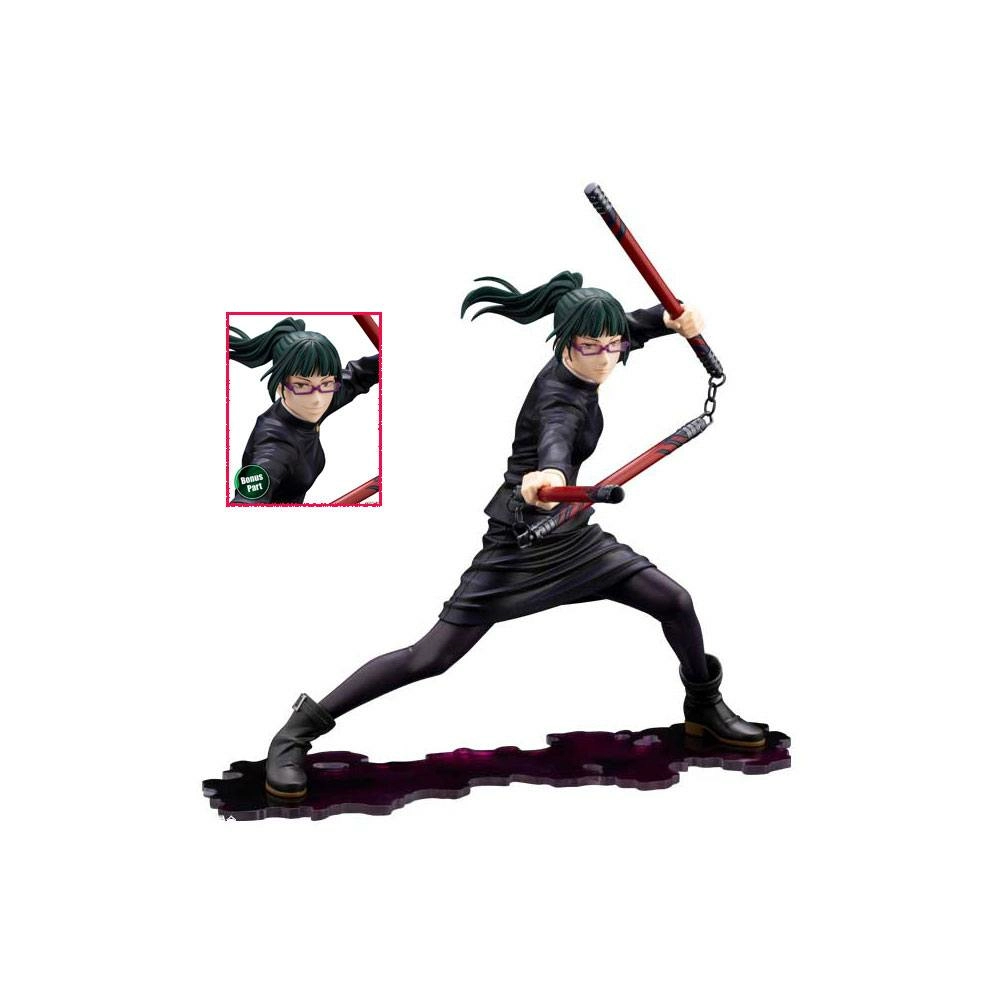 Kotobukiya Jujutsu Kaisen Statuette Pvc Artfxj 1/8 Maki Zen'in Bonus Edition 21 Cm