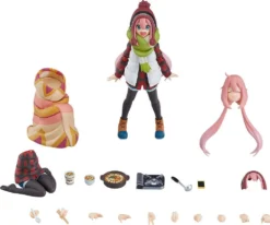 Max Factory Laid-back Camp Figurine Figma Nadeshiko Kagamihara Dx Edition 13 Cm