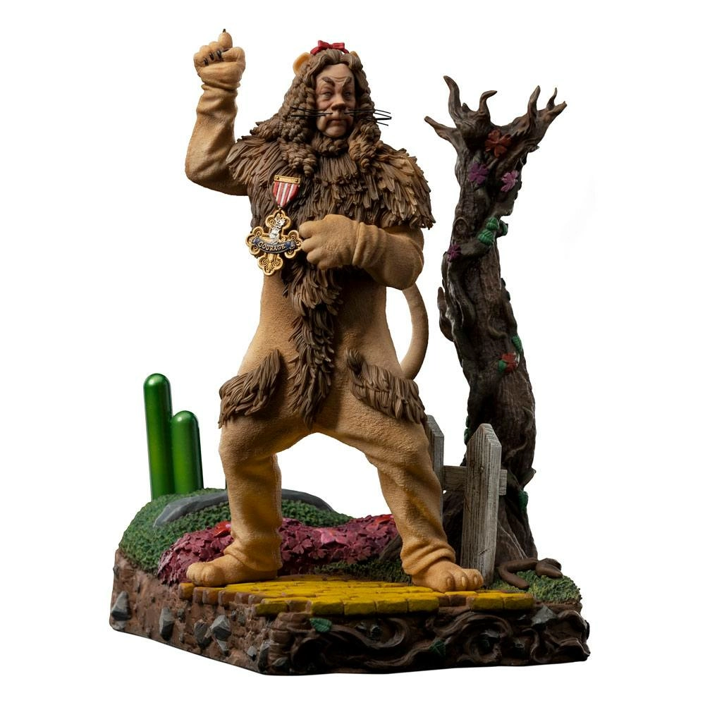 Le Magicien D'oz Statuette 1/10 Deluxe Art Scale Cowardly Lion 20 Cm