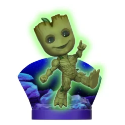 The Loyal Subjects Marvel Mini-diorama Superama Groot Glow-in-the-dark Sdcc Exclusive 10 Cm