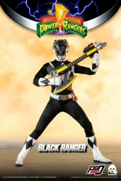 ThreeZero Mighty Morphin Power Rangers Figurine Figzero 1/6 Black Ranger 30 Cm