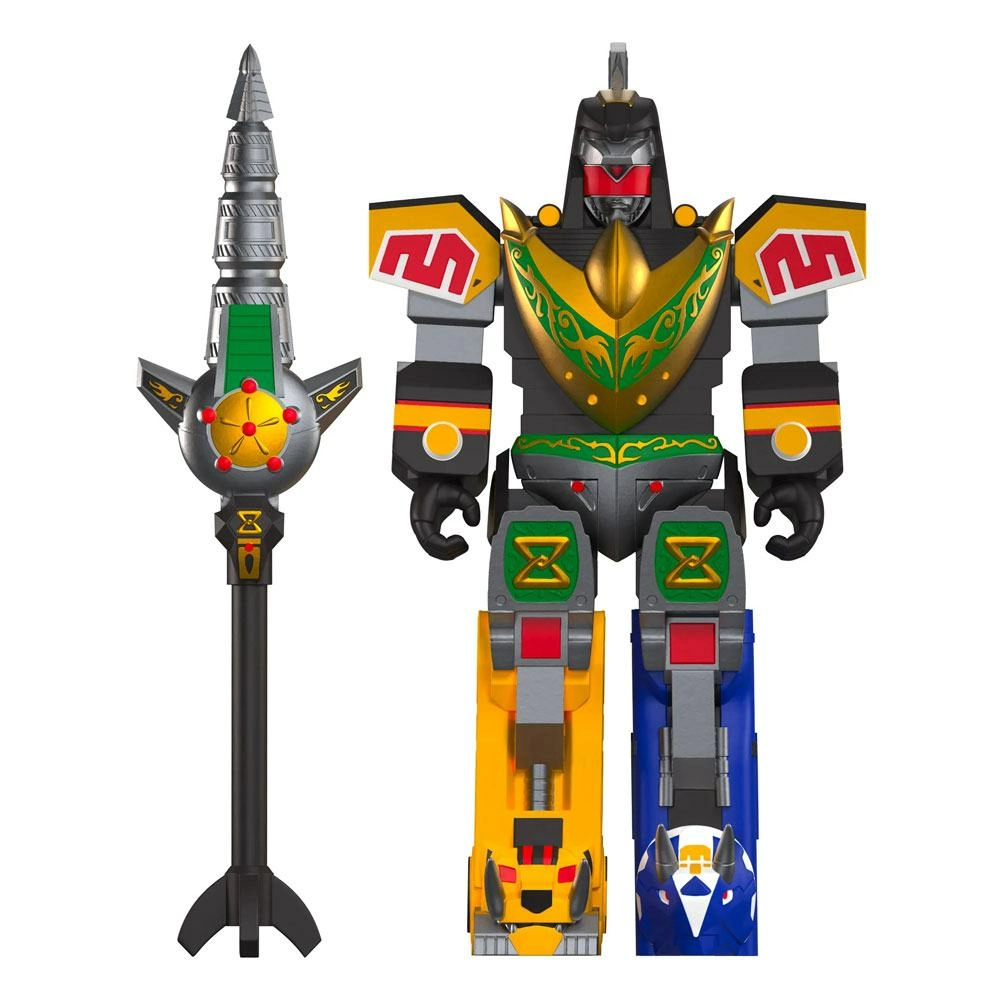 SUPER7 Mighty Morphin Power Rangers Reaction Figurine Wave 3 Dragonzord (battle Mode) 15 Cm