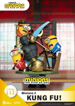 BEAST KINGDOM Minions 2 Diorama Pvc D-stage Kung Fu! 15 Cm