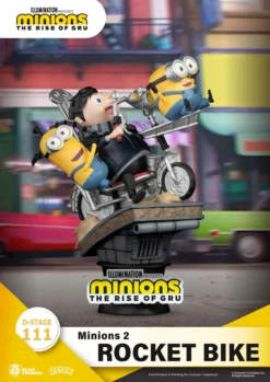 BEAST KINGDOM Minions 2 Diorama Pvc D-stage Rocket Bike 15 Cm