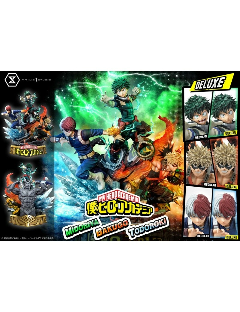 My Hero Academia Statuette Midoriya, Bakugo & Todoroki Deluxe Bonus Version 69 Cm - Image 3