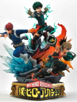 My Hero Academia Statuette Midoriya, Bakugo & Todoroki Deluxe Bonus Version 69 Cm