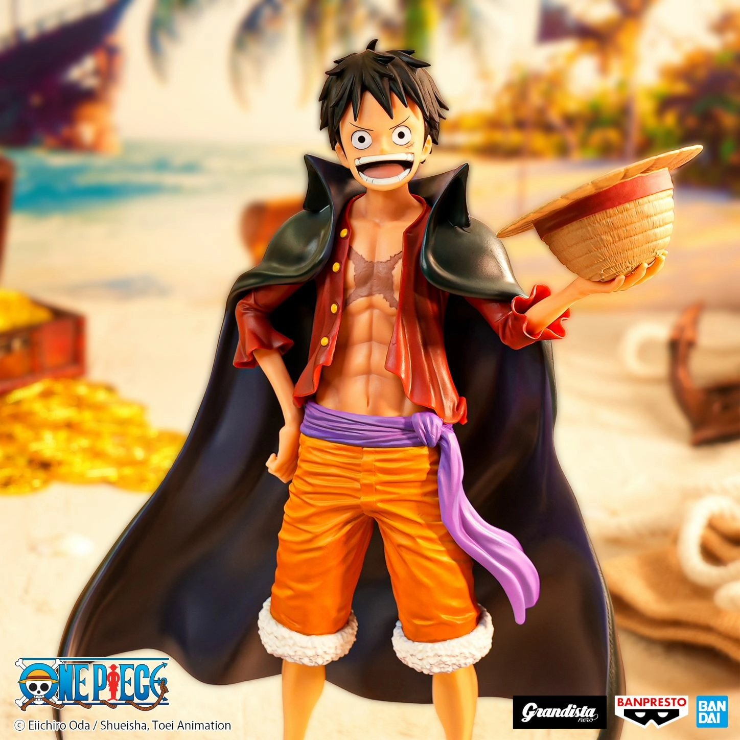 One Piece - Monkey .d.luffy - Figurine Grandista Nero 27cm - Image 4