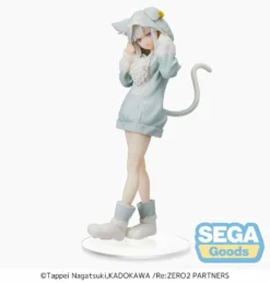 Sega Re:zero Starting Life In Another World Statuette Pvc Spm Emilia The Great Spirit Puck 21 Cm