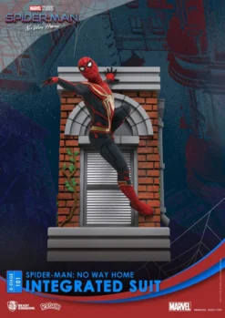 BEAST KINGDOM Spider-man: No Way Home Diorama Pvc D-stage Spider-man Integrated Suit Closed Box Version 16 Cm