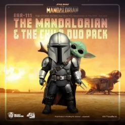 BEAST KINGDOM Star Wars The Mandalorian Figurines Egg Attack Action The Mandalorian & The Child 7 - 17 Cm
