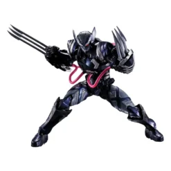 Tech-on Avengers Figurine S.h. Figuarts Venom Symbiote Wolverine 16 Cm