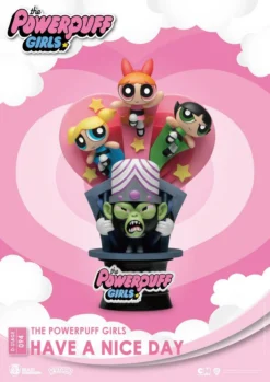BEAST KINGDOM The Powerpuff Girls Diorama Pvc D-stage Have A Nice Day Standard Version 15 Cm