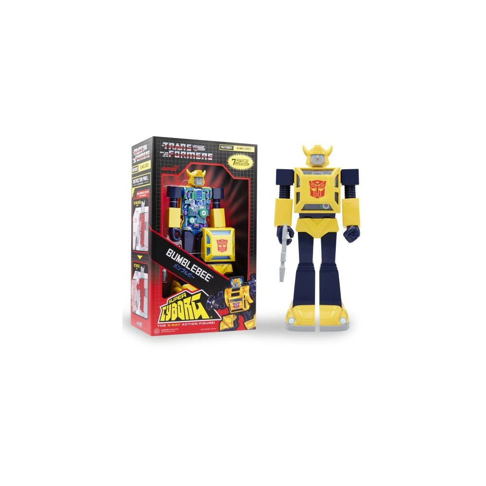 SUPER7 Transformers Figurine Super Cyborg Bumblebee (full Color) 28 Cm - Image 2