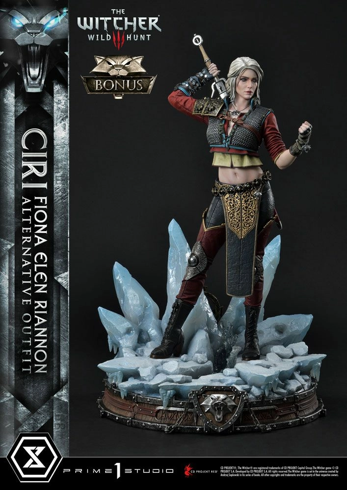 Witcher 3 Wild Hunt Statuette 1/4 Cirilla Fiona Elen Riannon Alternative Outfit Deluxe Bonus Version 55 Cm